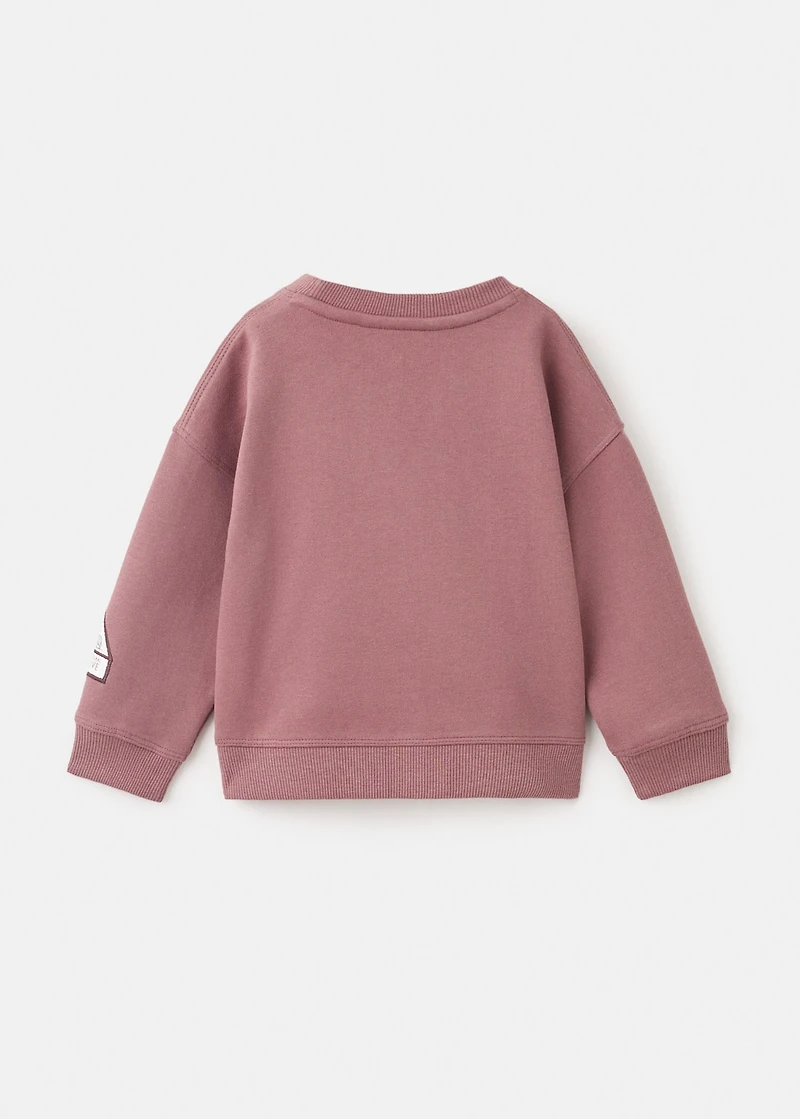 Embroidered cotton sweatshirt