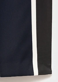 Contrast stripe straight pants