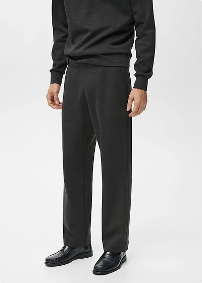 Cotton joggers with elastic waist