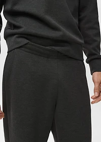 Cotton joggers with elastic waist