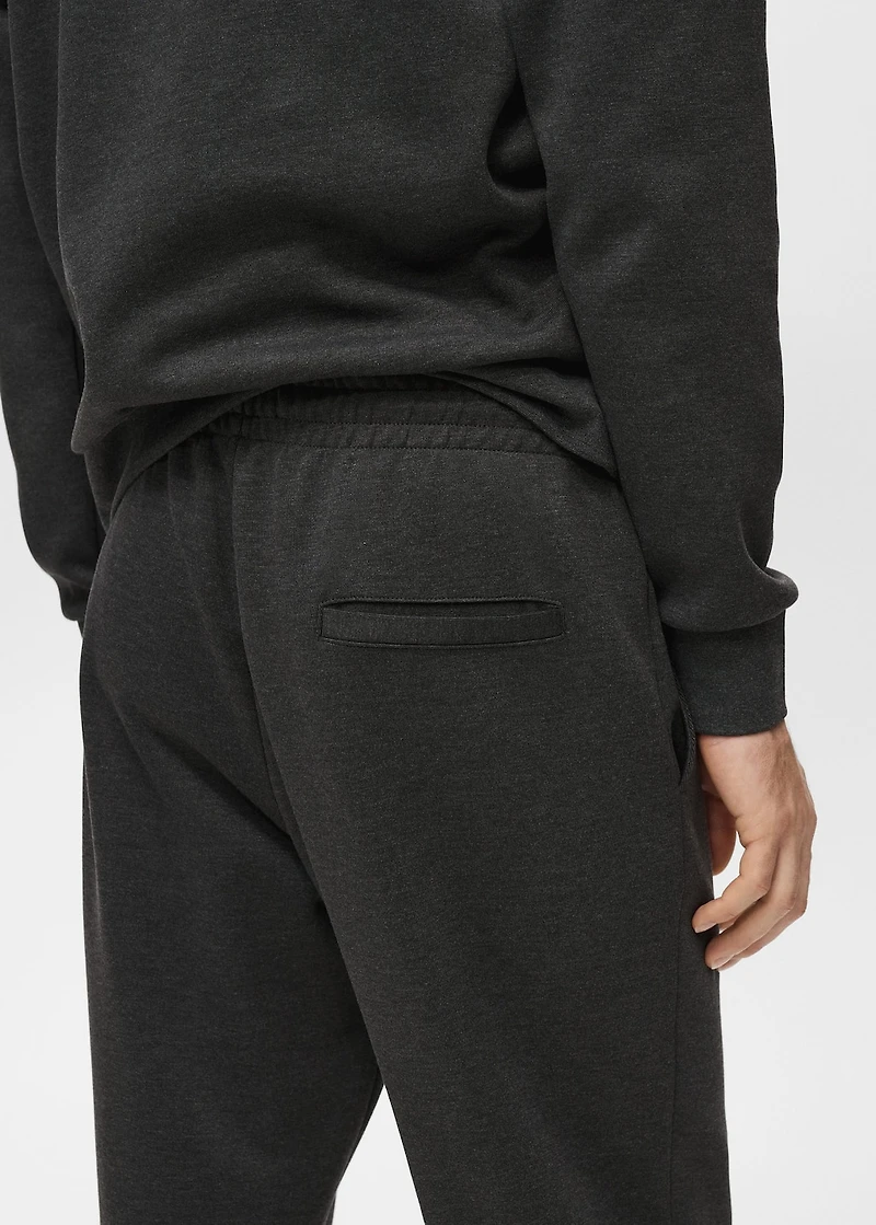 Cotton joggers with elastic waist