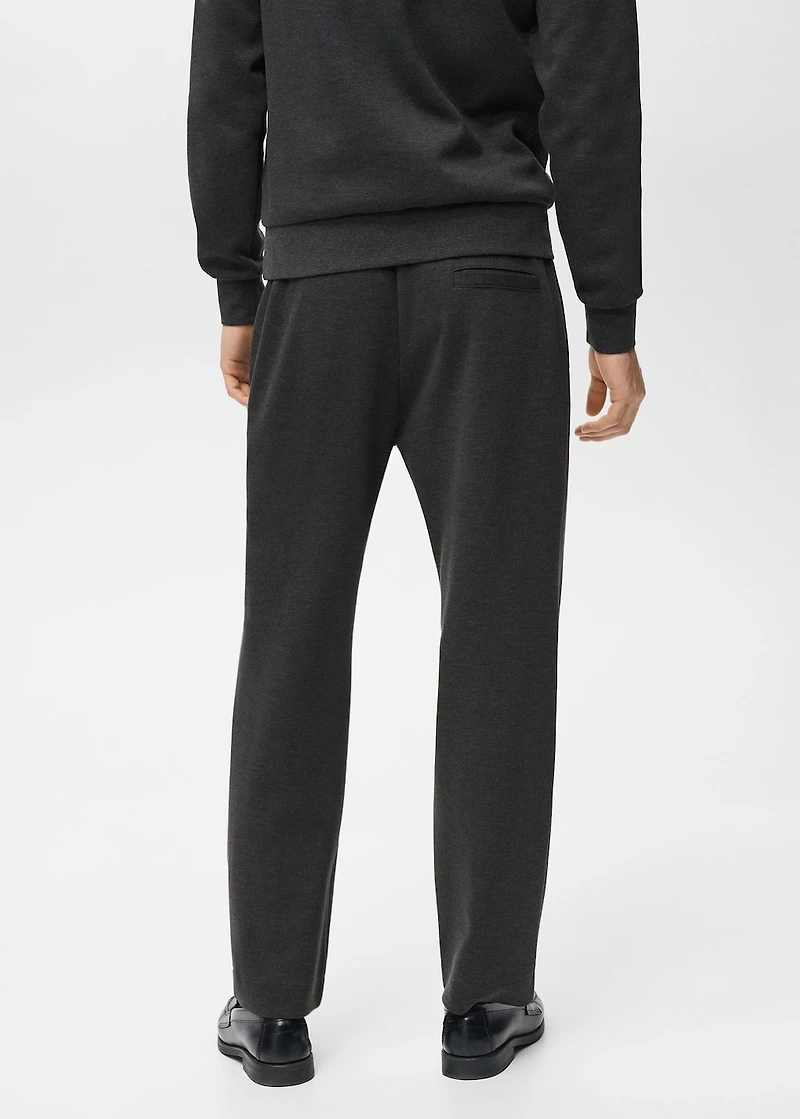 Cotton joggers with elastic waist