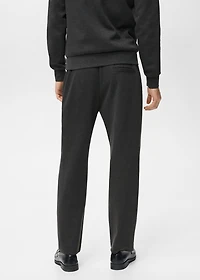 Cotton joggers with elastic waist