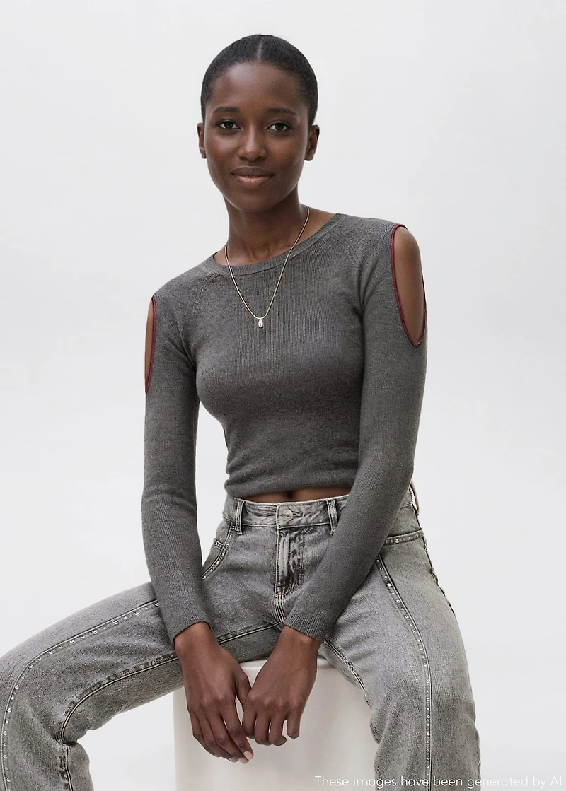 Cut-out t-shirt