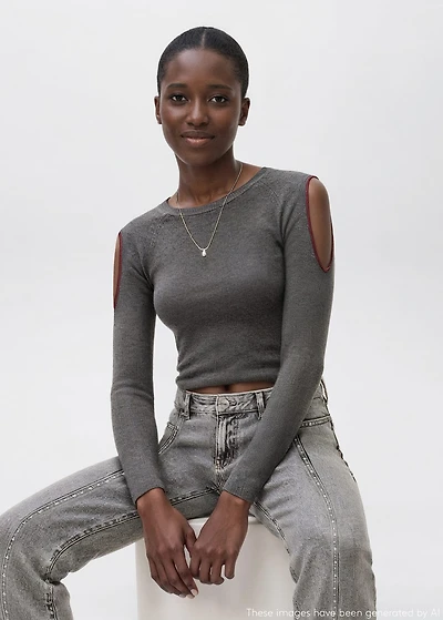 Cut-out t-shirt