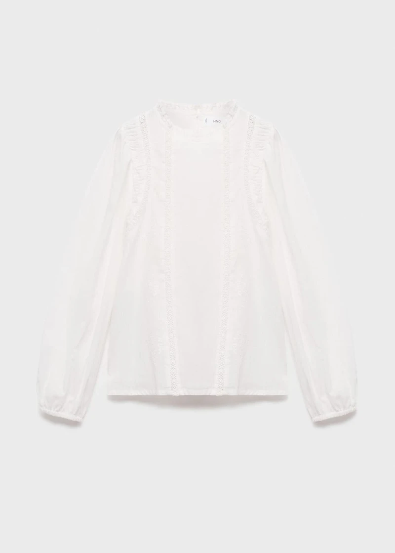 Cotton lace blouse