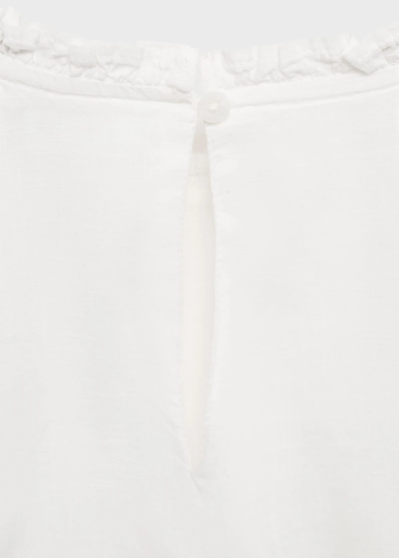 Cotton lace blouse