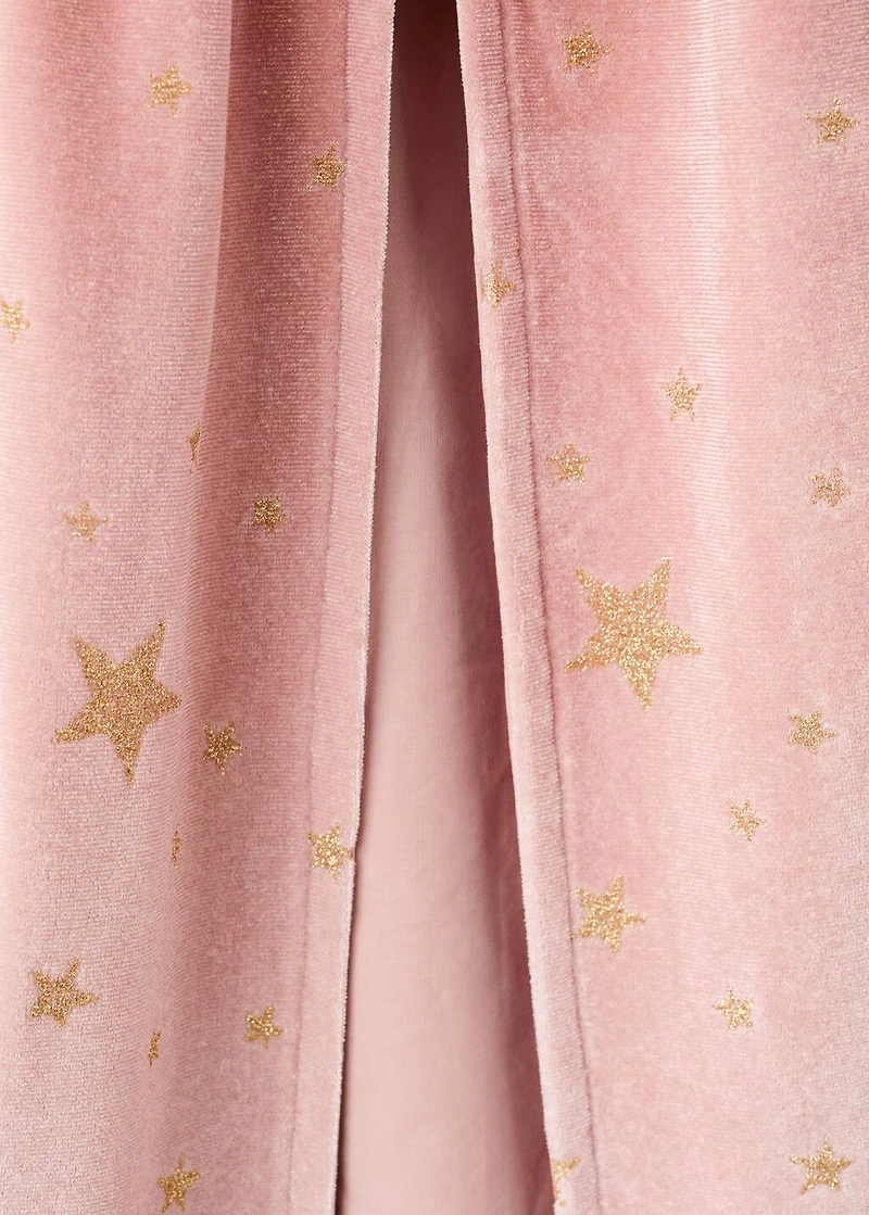 Tulle cape with glitter stars