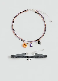 Pack of 2 Halloween necklaces