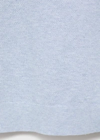 Structured knitted slim-fit polo shirt