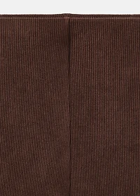 Corduroy pants with elastic waist