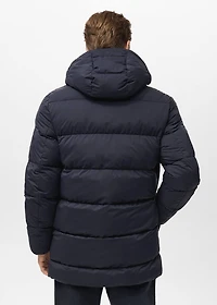Water-Repellent Hooded Padded Coat