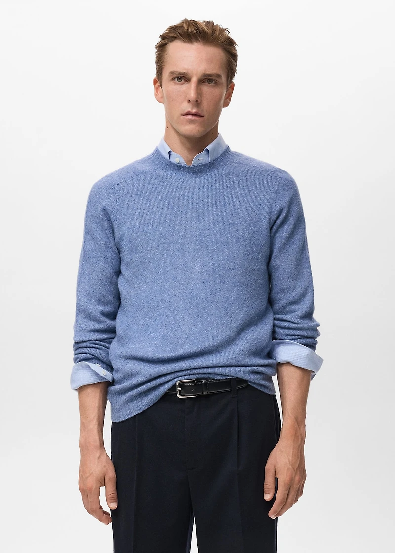 Knitted wool blend sweater