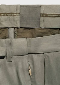 Pleated linen pants