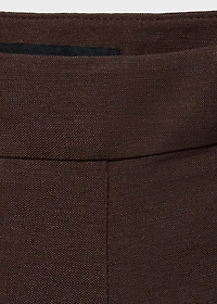 Linen-blend suit bermuda shorts