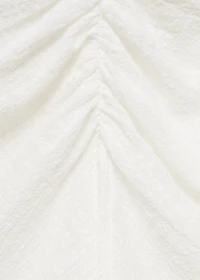 Ruffled-sleeve blouse