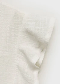 Ruffled-sleeve blouse