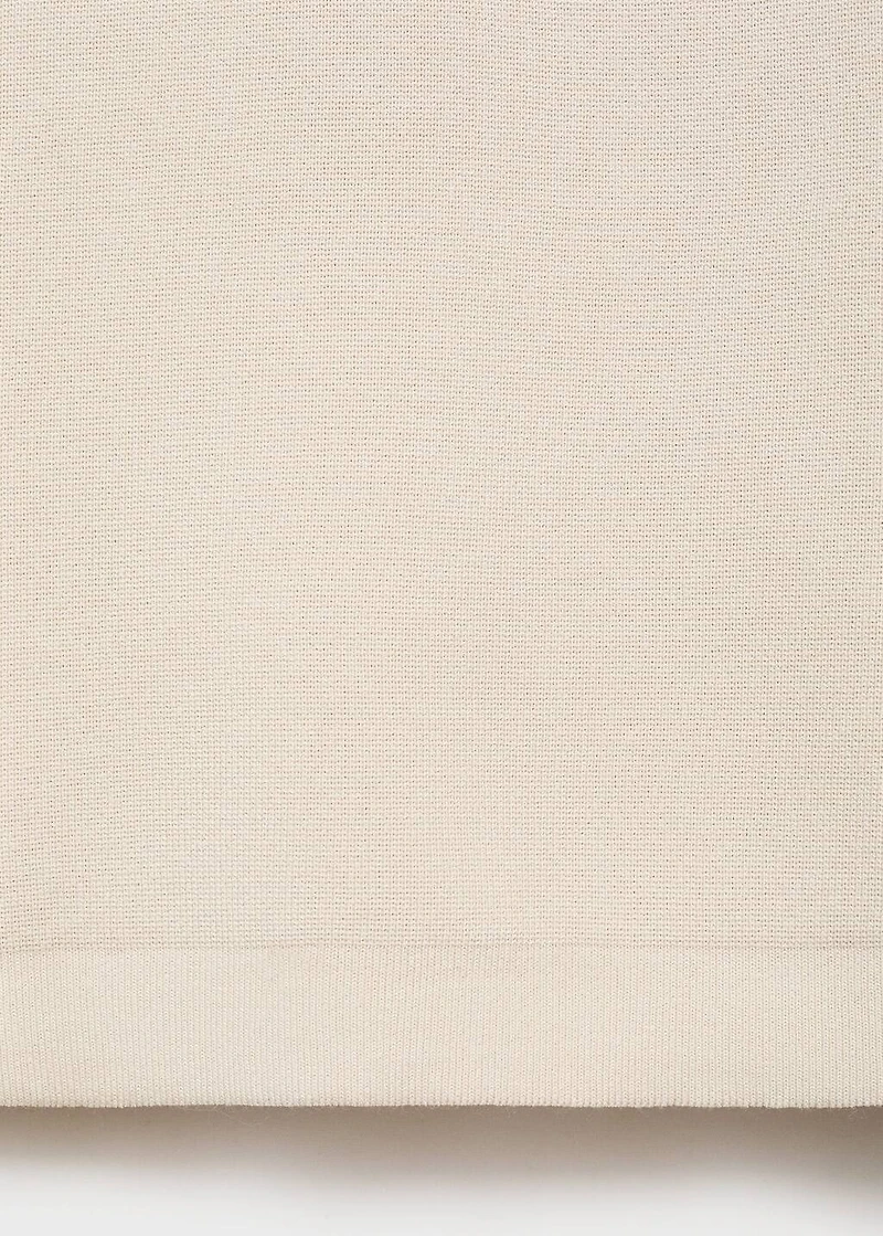 COOLMAX® fine-knit polo shirt with zipper