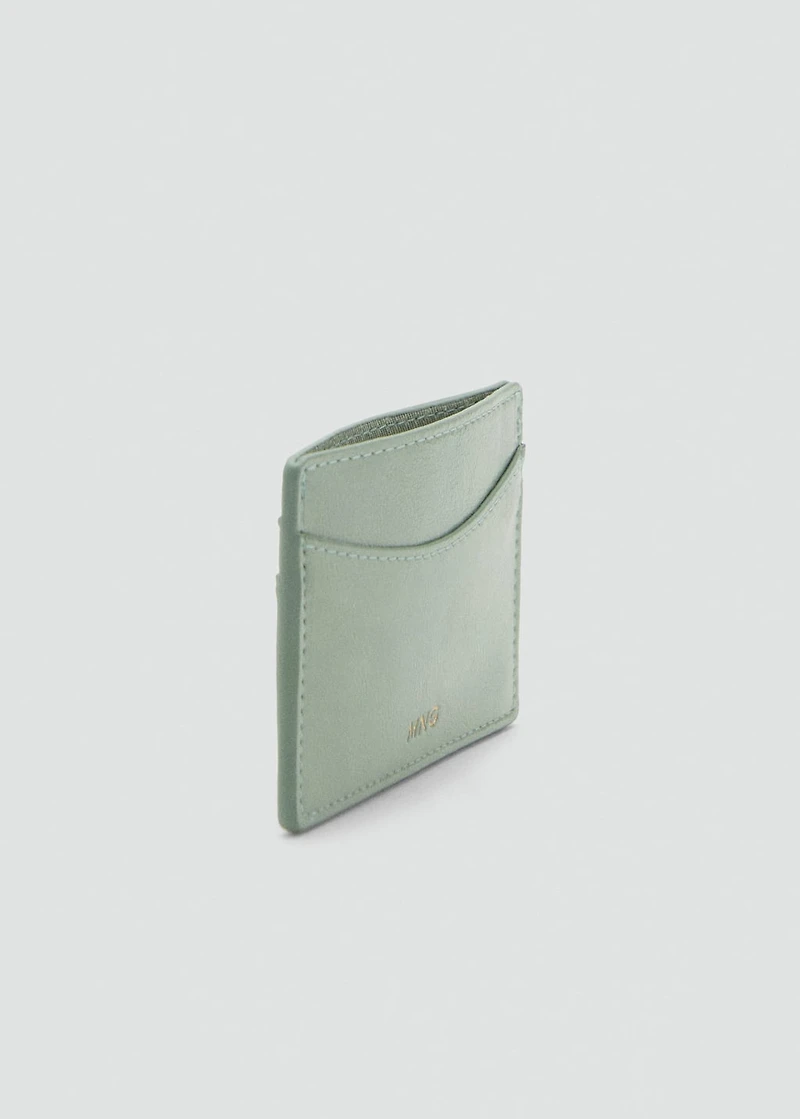 Leather-effect card holder