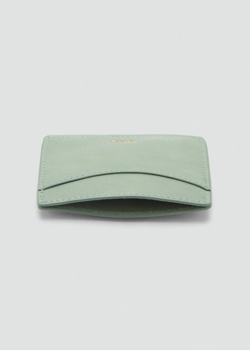 Leather-effect card holder