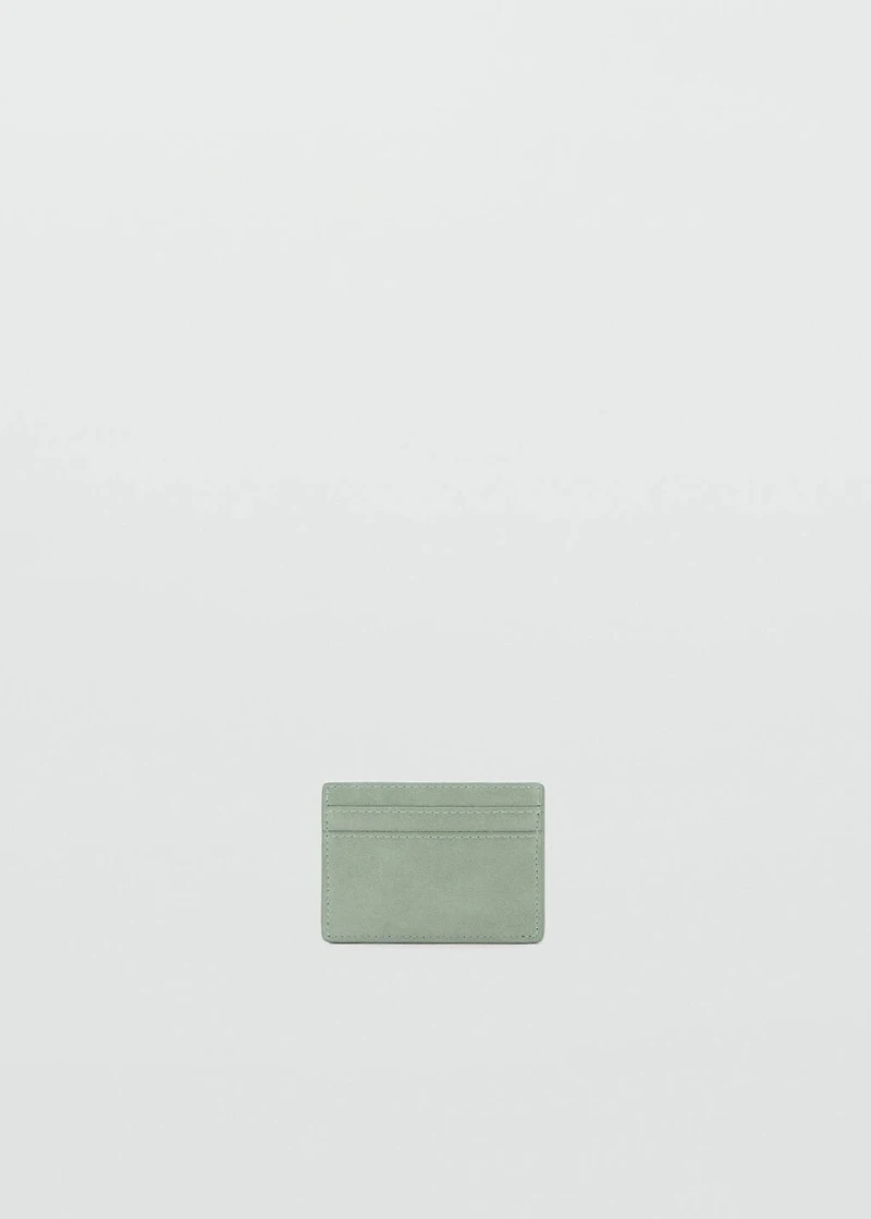 Leather-effect card holder