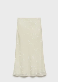 Flowers midi skirt