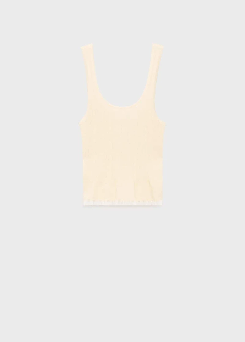 Fine-knit top
