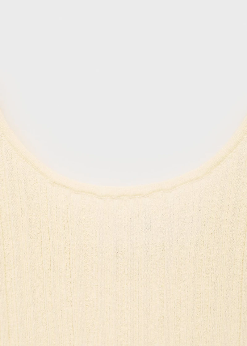 Fine-knit top
