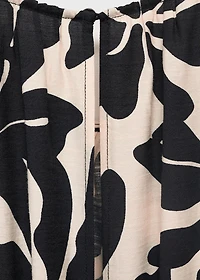 Belt printed jumpsuit