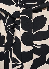Belt printed jumpsuit