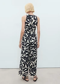 Belt printed jumpsuit