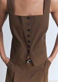 Cotton suit vest