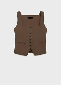 Cotton suit vest