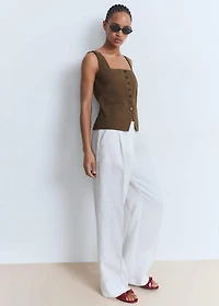 Cotton suit vest
