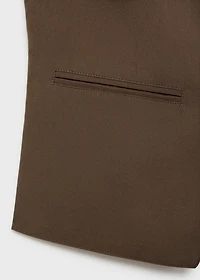 Cotton suit vest