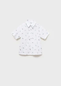 Printed short-sleeved shirt