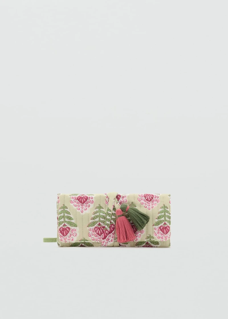 Textured cotton roll jewelry box