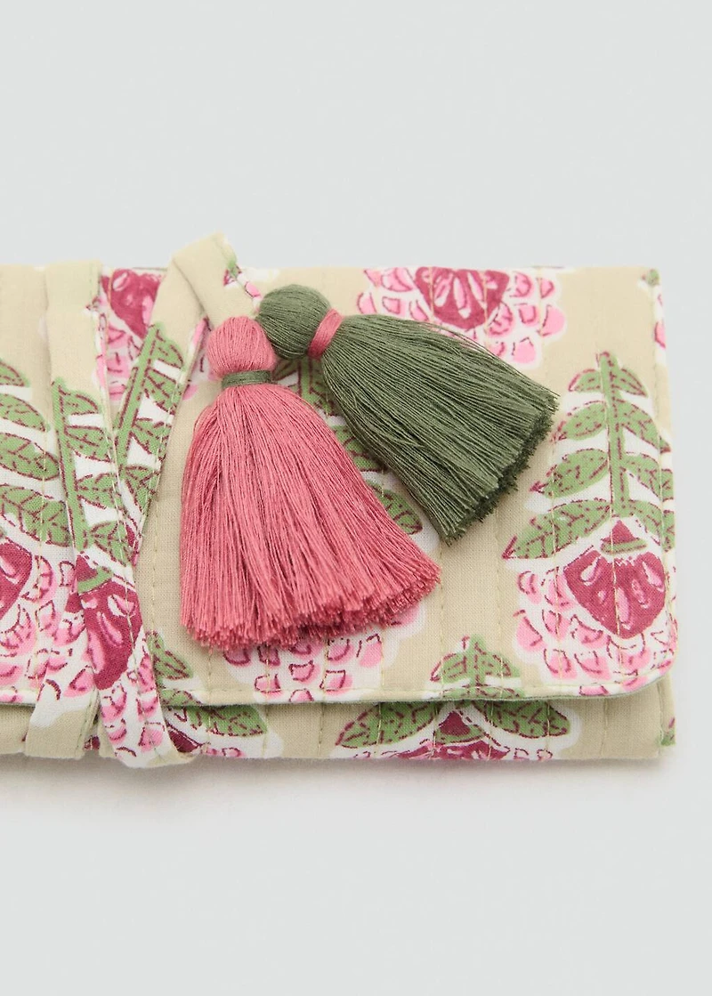 Textured cotton roll jewelry box