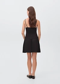 Ruched straps dress