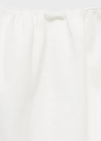 Cotton t-shirt with flower detail