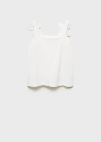 Cotton t-shirt with flower detail