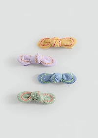 4 pack bow hairclips