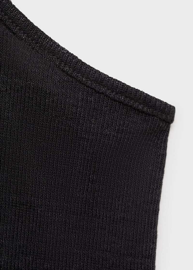 Strappy linen top