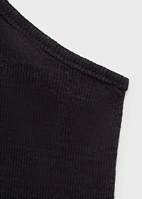 Strappy linen top