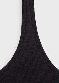 Strappy linen top