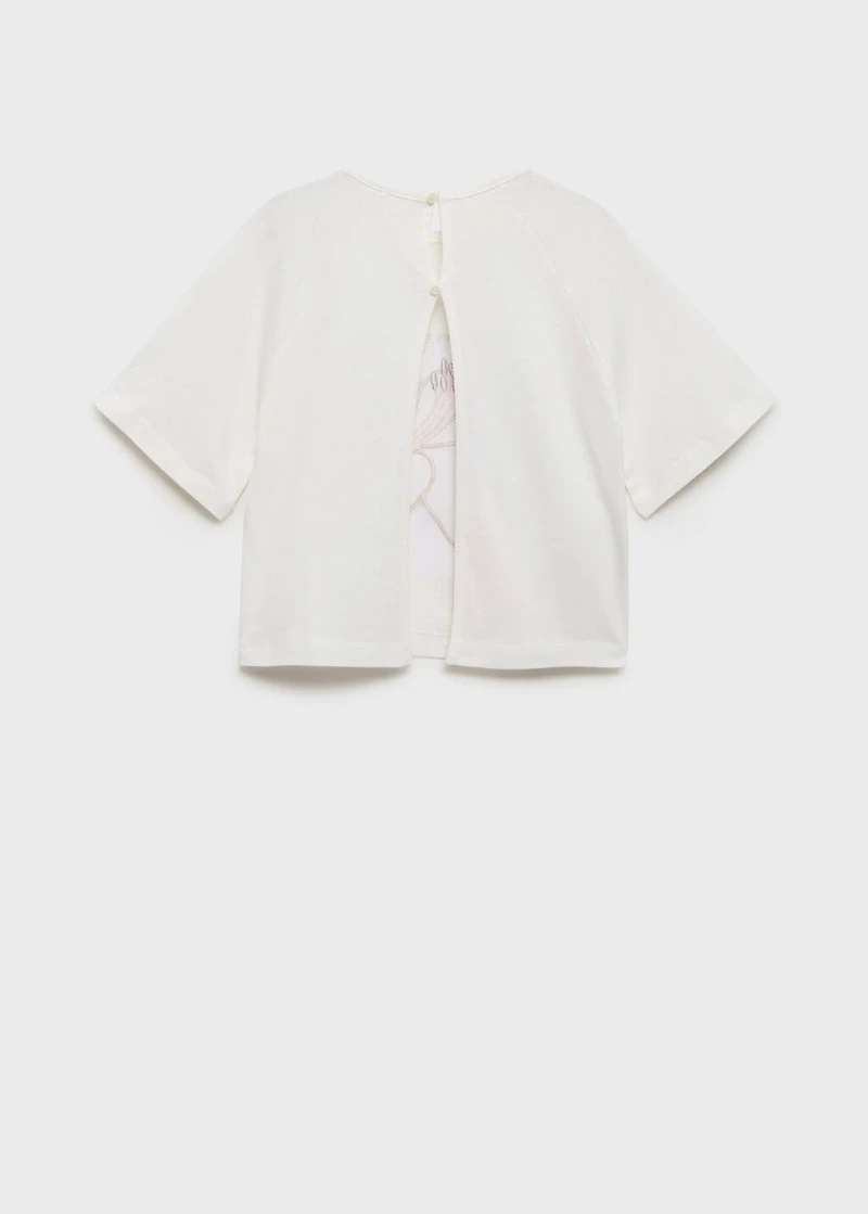 Embroidered short-sleeved t-shirt