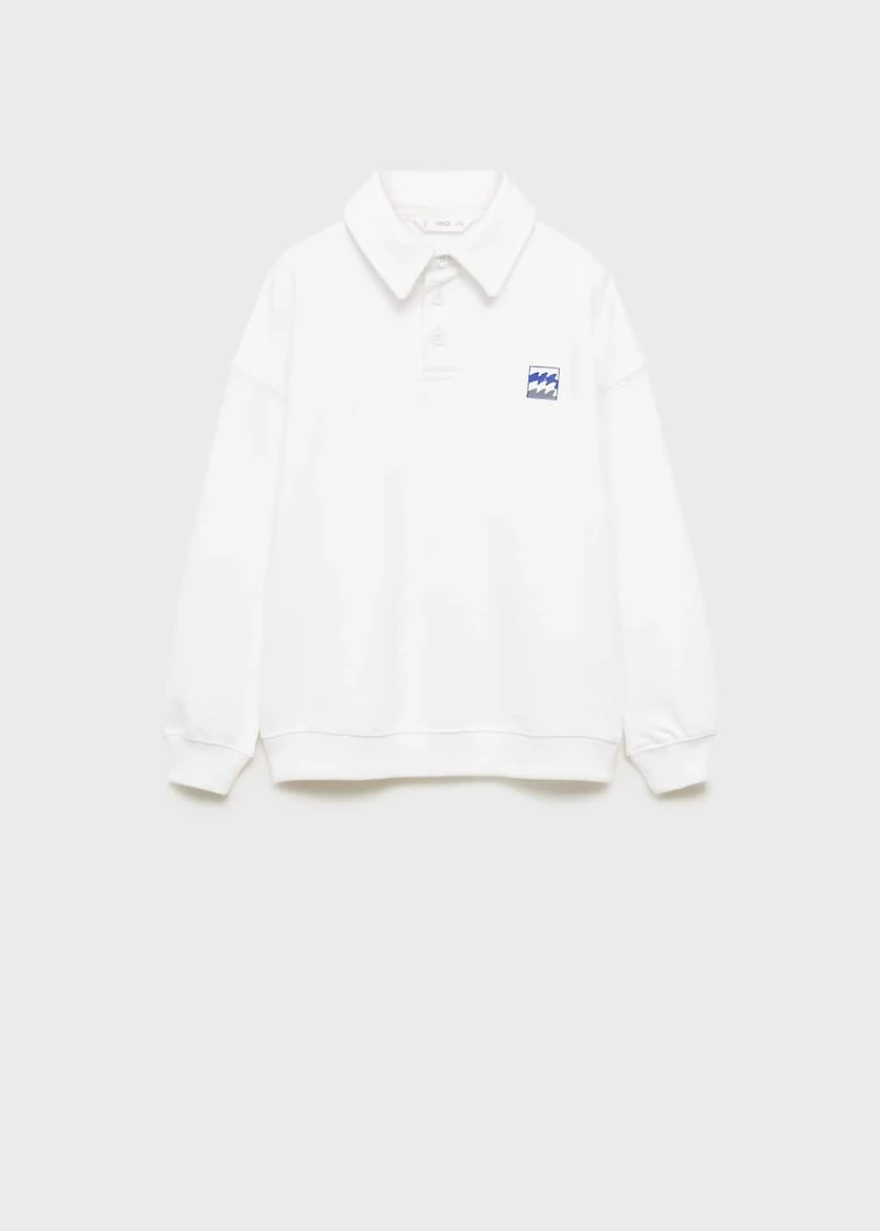 Printed cotton sweatshirt