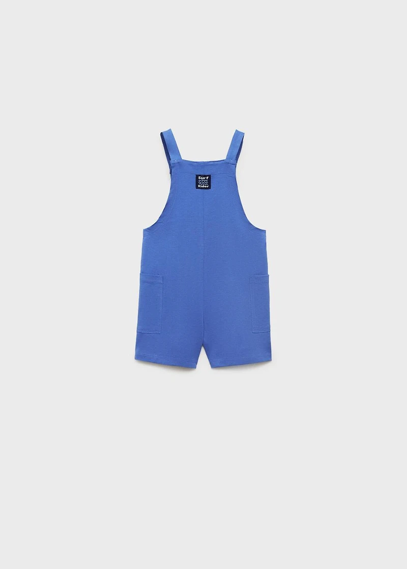 Knitted short dungarees