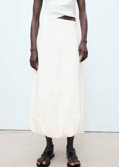 Long balloon skirt