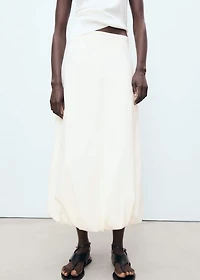 Long balloon skirt